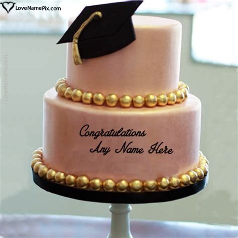 Congratulations Cake For Graduation With Name