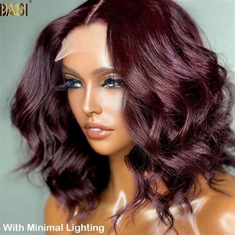 BAISI Dark Plum Color Loose Wave BoB Wig – BAISI HAIR