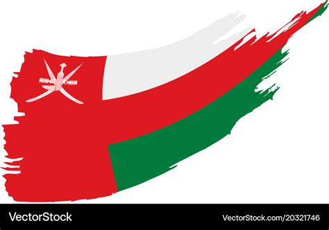 Oman flag Royalty Free Vector Image - VectorStock