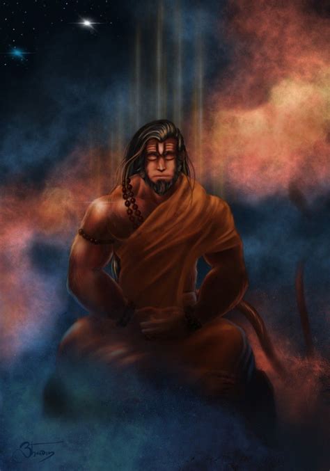ArtStation - Meditation, Bhavin Mehta | Hanuman chalisa, Hanuman, Hanuman ji wallpapers