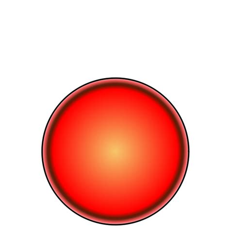 Red Light Glowing Orb Bright Red Circle Graphic HD PNG | PNG All