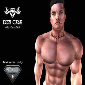 Second Life Marketplace - ::PROMO 49L:: Don Ca$h Custom Tattoo Shop (Music Is Life) (Aesthetic)