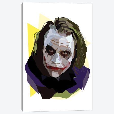 Heath Ledger Joker Canvas Artwork by Anna Mckay | iCanvas in 2021 | Joker canvas, Canvas artwork ...