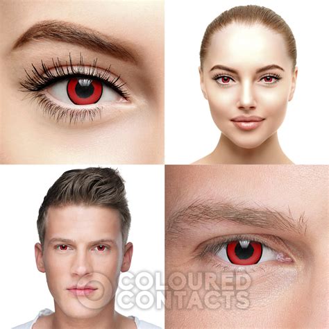 Voldemort Prescription Red Colored Contact Lenses, 30 Day