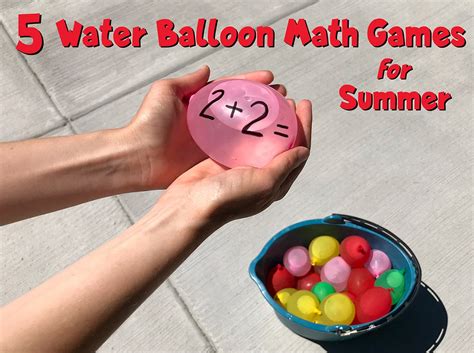 Water Balloon Math Games