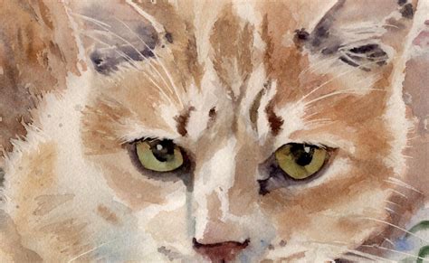 Print of My Orange Tabby Cat Watercolor Painting Options for - Etsy