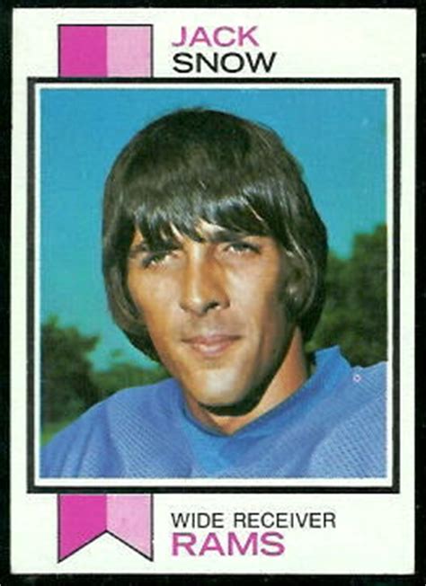 Jack Snow - 1973 Topps #416 - Vintage Football Card Gallery