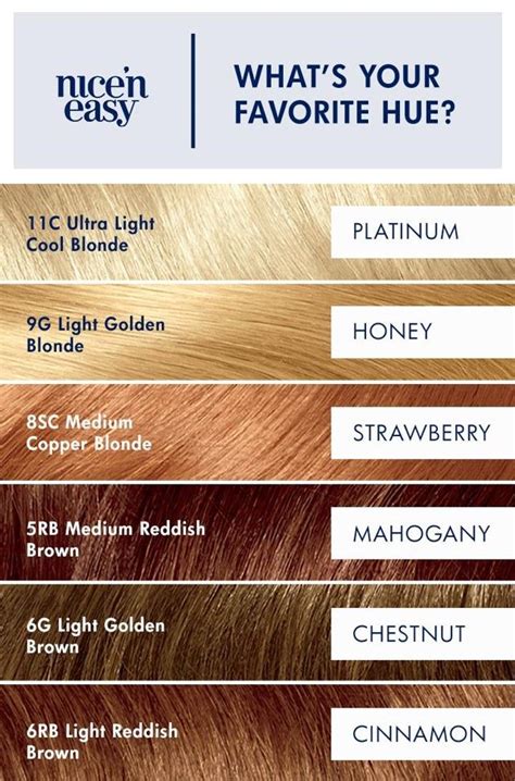 Miss Clairol Hair Color Chart