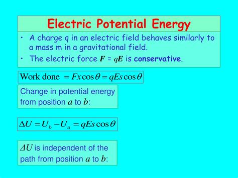 PPT - Electric Potential Energy PowerPoint Presentation, free download - ID:5572038