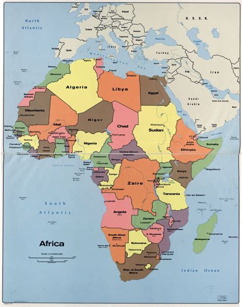 Political Map Of Africa With Capital Cities