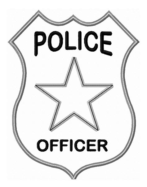 Printable Police Badges For Kids - Coloring Home