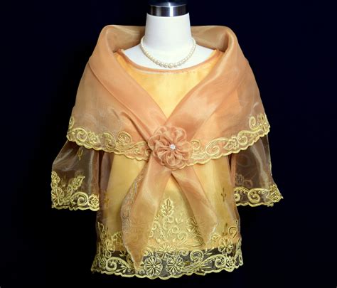 Formal Modern Maria Clara Filipiniana Kimona With Embroidered | lupon.gov.ph