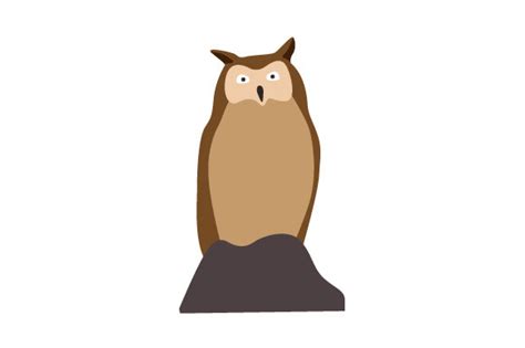 Brown Owl Halloween Icon Graphic by themagicboxart · Creative Fabrica