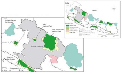 A map of protected area and conservation landscape in Karnali province. | Download Scientific ...