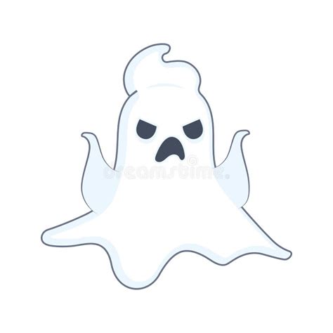 Halloween Ghost Being Terrifying Illustration Stock Vector - Illustration of frighten, spook ...