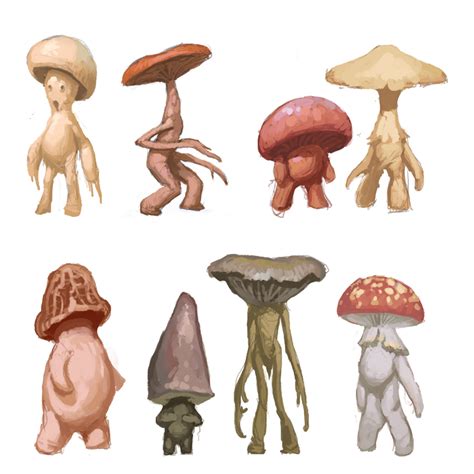 Mushroom Folk by M0AI on DeviantArt