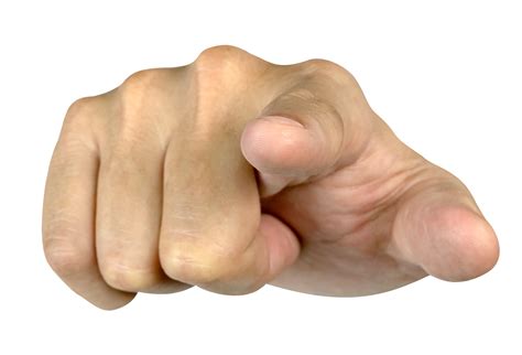 Index finger or hand pointing at you isolated 22207312 PNG