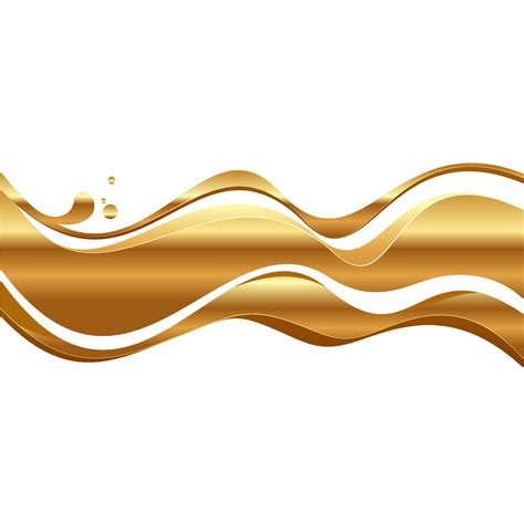 Golden Wave PNG Images Transparent Free Download