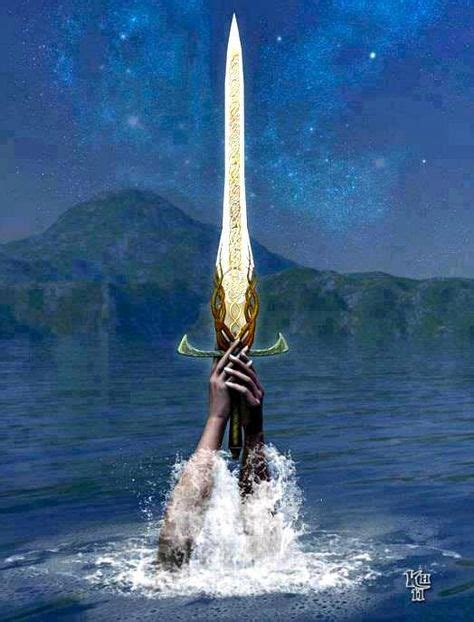 Lady Of The Lake with Excalibur | Koning arthur, Zwaard, Mythologie