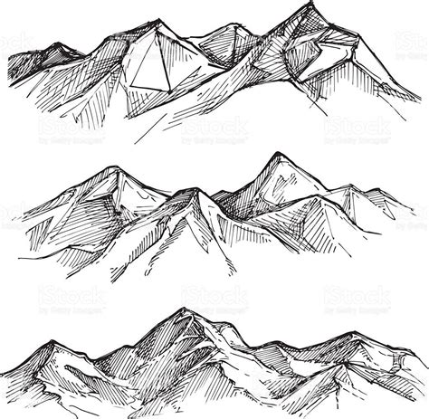 hand-drawn-vector-illustration-mountains-sketch-style-vector ...