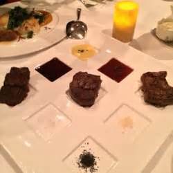 The Sea by Alexander's Steakhouse - Wagyu Trio (Japan, Australia, USA), with trio of salts and ...