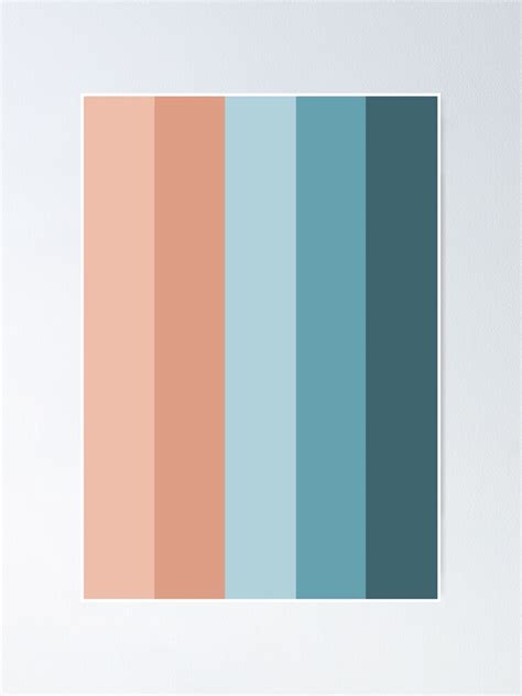 "Copper Teal color palette" Poster by Artisan-Gallery | Redbubble