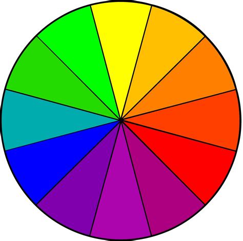 Printable Color Wheel Chart
