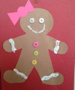 Gingerbread craft | Gingerbread crafts, Preschool christmas, Winter crafts for kids