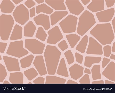 Giraffe skin in brown color seamless pattern Vector Image