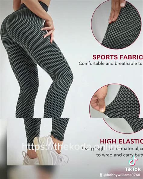 TIK Tok Leggings Women Butt Lifting Workout Tights Plus Size Sports ...