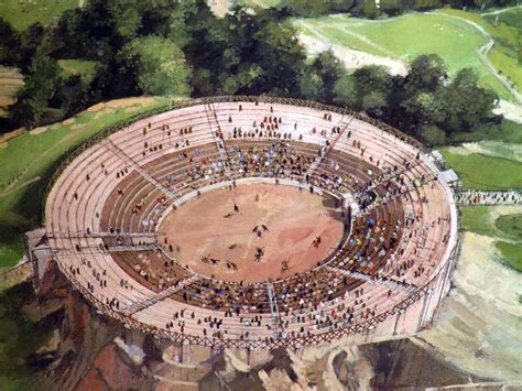 An artist impression of the Amphitheatre, Corinium Museum (Cirencester) | Cirencester, Roman ...