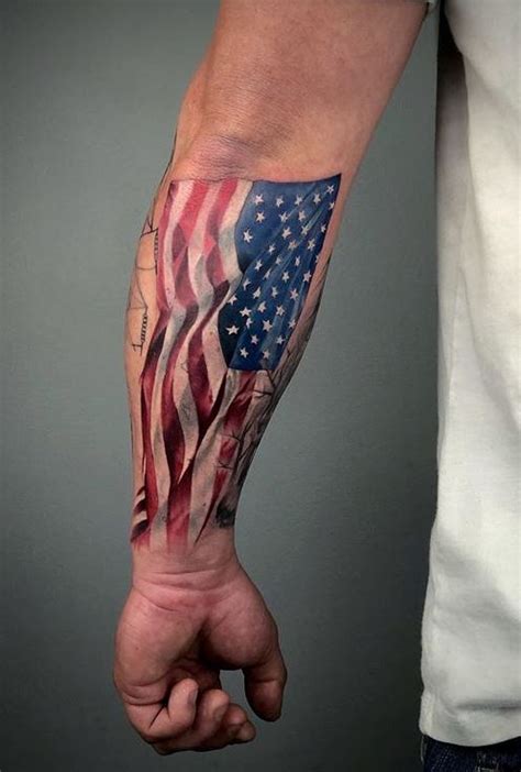 115 Patriotic American Flag Tattoos You Must See - Tattoo Me Now