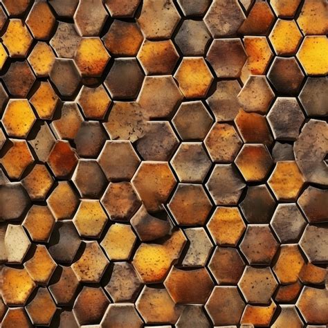 Premium AI Image | Honeycomb Texture