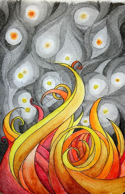 Pin by ms art on My Drawings | Dot art painting, Drawing flames ...