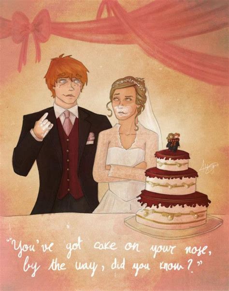 Wedding Hermione Granger And Ron Weasley Ron Hermine Weasley Hermonie ...