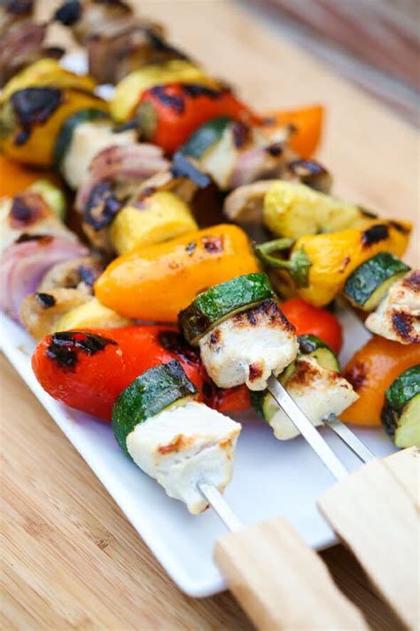 Grilled Chicken and Veggie Skewers - Our Best Bites