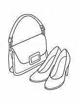 Handbag Coloring Pages sketch template