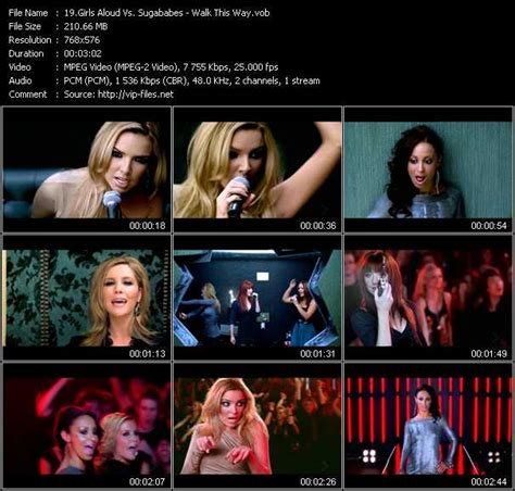 Girls Aloud con Sugababes - Walk This Way - Descargar Video del VOB ...