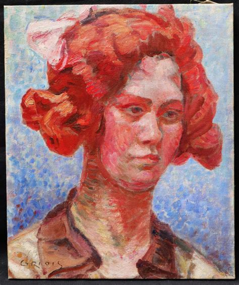 Georges GRIOIS, Portrait of a Fauve Woman - Pai... | Antikeo