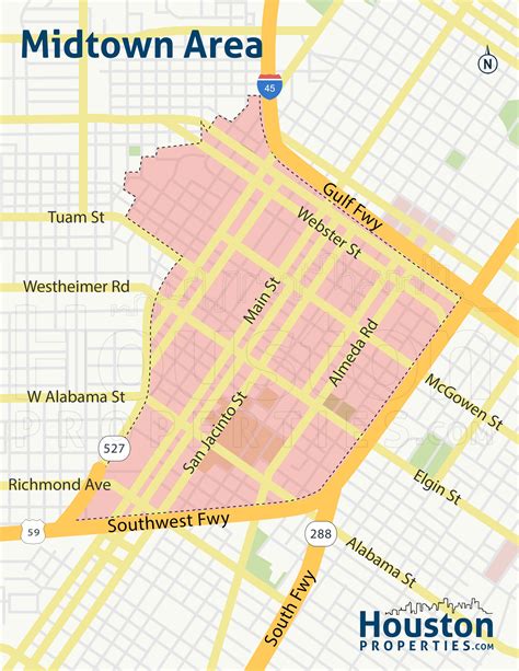 Midtown Houston Map