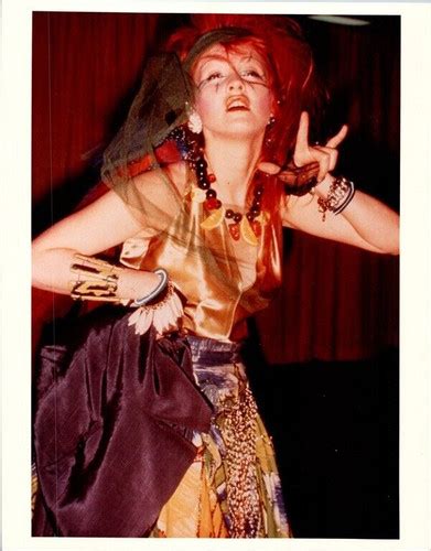 Cindy Lauper puts on her moves on stage 8x10 inch press photo - The ...