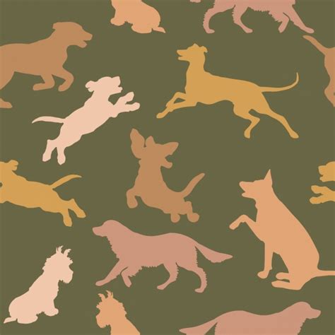 Dogs Silhouette Pattern Background Free Stock Photo - Public Domain Pictures