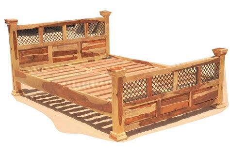 Full Size Brown Sheesham Wood Bed, Without Storage at Rs 25000 in Jodhpur