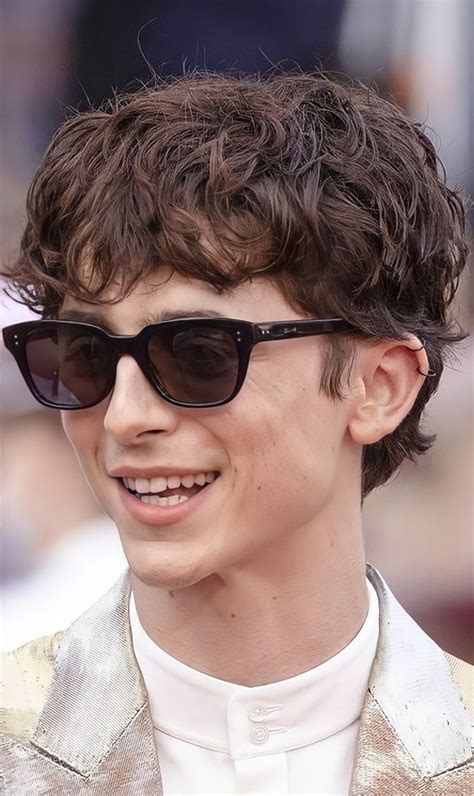 Timothée Chalamet 🤍 | Mens hairstyles, Hair and beard styles, Curly hair men