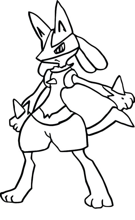 Mega Lucario Coloring Pages at GetDrawings | Free download