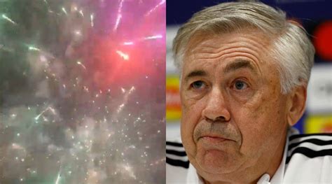 WATCH: Liverpool fans light fireworks outside Real Madrid’s team hotel ...