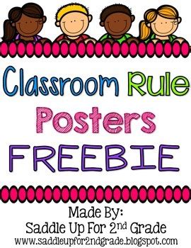 Classroom Rule Posters FREEBIE by Saddle Up For 2nd Grade | TPT