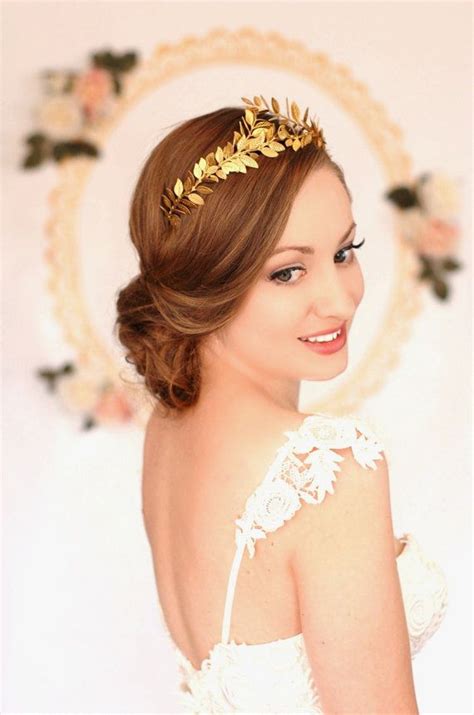Greek Goddess Laurel Leaf Crown Gold Tiara Bridal Tiara | Etsy in 2021 | Wedding hair ...