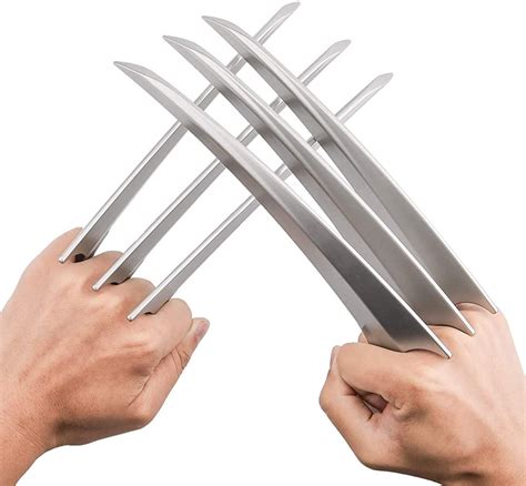 Amazon.com: Wolverine Claws Cosplay Costume Props for Halloween Plastic ...