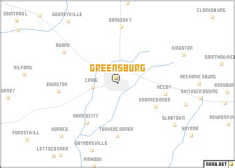 Greensburg (United States - USA) map - nona.net